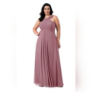 Plus-size Azazie Vintage Mauve Kaleigh Bridesmaid Dress